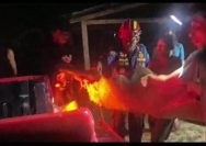 Damkarmat Lamsel Bergegas Padamkan Api Melalap Rumah Warga di Way Panji, Korban 2 Lansia Meninggal Dunia