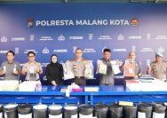 Polresta Malang Kota Amankan Dua Kurir Jaringan Aceh Sita 3,2 Kg Sabu dan 2.480 Butir Ekstasi