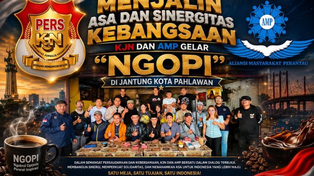 Menjalin Asa dan Sinergitas Kebangsaan, KJN dan AMP Gelar “NGOPI” di Jantung Kota Pahlawan