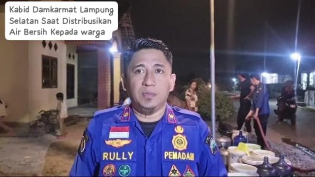 Sejak Musim Kemarau Dari Bulan Maret Hingga Akhir Juli, Damkarmat Lamsel Salurkan Air Bersih Mencapai 97 Ribu Liter