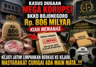 Kasus Dugaan Mega Korupsi BKKD Bojonegoro Rp. 806 Milyar Kian Memanas, Kejati Jatim Limpahkan Berkas ke Kejari, Masyarakat Curigai Ada Main Mata.!!!