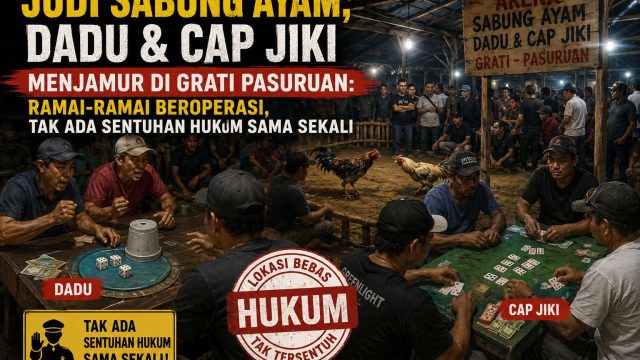 ‎Judi Sabung Ayam, Dadu & Cap Jiki Menjamur di Grati Pasuruan: Ramai-Ramai Beroperasi, Tak Ada Sentuhan Hukum Sama Sekali
