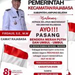 Sambut HUT RI Ke-81, Camat Firdaus,SE.,MM Ajak Masyarakat Kibarkan Bendera Merah Putih Sepanjang Agustus Sambut HUT RI Ke-81, Camat Firdaus,SE.,MM Ajak Masyarakat Kibarkan Bendera Merah Putih Sepanjang Agustus