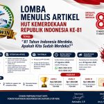 For-WIN Mengadakan Lomba Penulisan Artikel dengan Tema : 81 Tahun RI Merdeka,Apakah Kita Sudah Merdeka? For-WIN Mengadakan Lomba Penulisan Artikel dengan Tema : 81 Tahun RI Merdeka,Apakah Kita Sudah Merdeka?