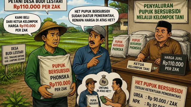 Petani Merasa Tercekik, Tebus Pupuk Bersubsidi Diatas Harga HET, Mekanisme Dipertanyakan !