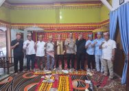 Silaturahmi di Lamban Balak, Kapolres Lampung Selatan Bangun Kemitraan dengan Tokoh Adat