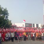 "Kami Juga Upacara !" 500 Abang Becak Merahkan Halaman Studio Radio Andika Kediri "Kami Juga Upacara !" 500 Abang Becak Merahkan Halaman Studio Radio Andika Kediri
