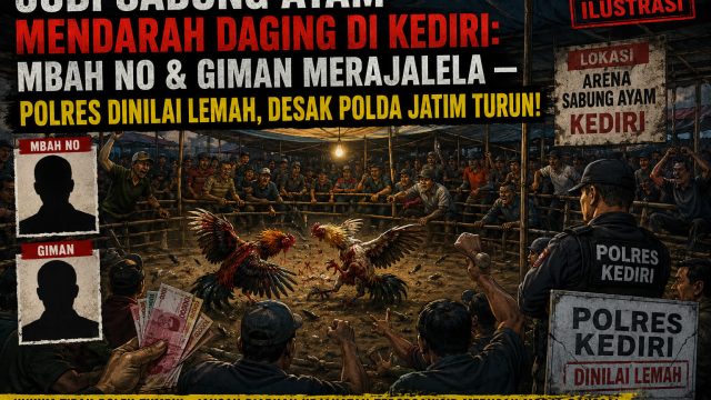 ‎Judi Sabung Ayam Mendarah Daging di Kediri: Mbah No & Giman Merajalela — Polres Dinilai Lemah, Desak Polda Jatim Turun!