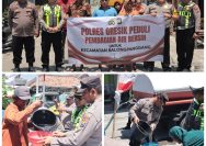 Polres Gresik Peduli, Salurkan Bantuan Air Bersih untuk Warga Tiga Desa Terdampak Kekerigan di Balongpanggang