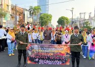 Disdikbud Lampung All-Out Meriahkan Festival Krakatau, Ribuan Pelajar SMA-SMK Turun ke Jalan