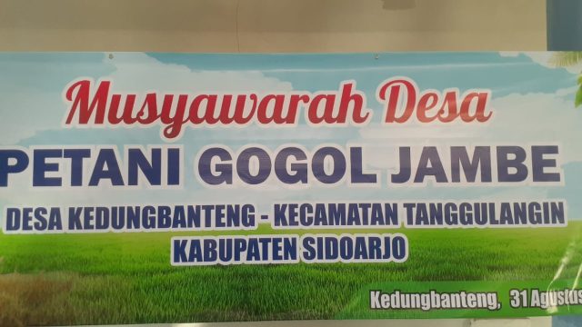 Musyawarah Desa Pertani Gogol Jambe Bahas Aspirasi dan Kepentingan Masyarakat Desa kedungbanteng kecamatan Tanggulangin