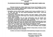 Langkah Antisipasi Dampak Abu Vulkanik, KBM Dialihkan Secara Online dari Rumah