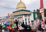 Peringati Maulid Nabi 1448 Hijriah, Ratusan Warga Padan Tumpah Ruah Pawai Kejalan
