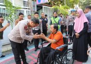 Sentuh Hati! Aksi Cepat Polres Gresik Selamatkan Ekonomi Keluarga Driver Ojol Korban Kecelakaan
