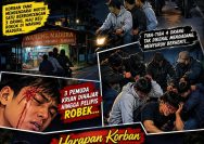 Detik-detik Mencekam di Tuang Klagen: Disuruh Berhenti 4 Orang Tak Dikenal, 3 Pemuda Krian Dihajar Hingga Pelipis Robek