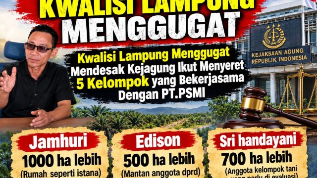 Kejagung Didesak Mengaudit Aliran Dana, Menyita Aset Serta Menyeret Lima Kelompok Tani yang Bekerjasama Dengan PT.PSMI