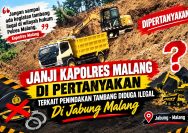 Janji Kapolres Malang di Pertanyakan Terkait Penindakan Tambang Diduga Ilegal Di Jabung Malang