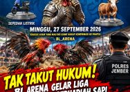 ‎Tak Takut Hukum! BL Arena Gelar Liga Sabung Ayam Berhadiah Sapi — Dimana Peran Polres Jember?!