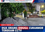 Dua Pelaku Diduga Curanmor Terekam CCTV di Balai Desa Ngaban Tanggulangin sidoarjo