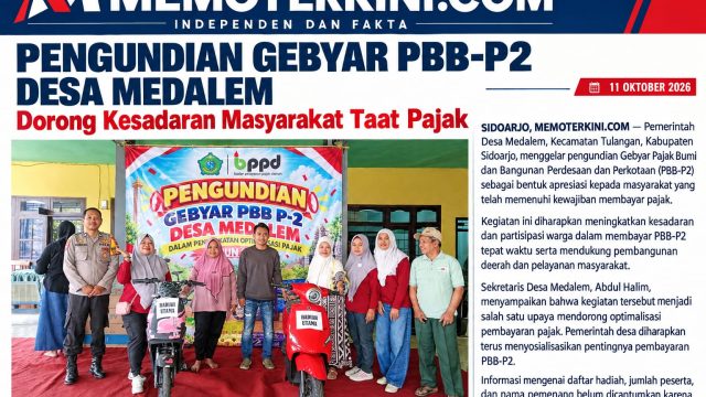 Pengundian Gebyar PBB-P2 Desa Medalem, Upaya Dorong Kesadaran Masyarakat Taat Pajak