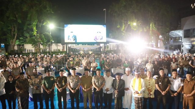 Doa Kebangsaan Peringati Dua Tahun Prabowo–Gibran, Polrestabes Surabaya Ajak Warga Jaga Kondusivitas