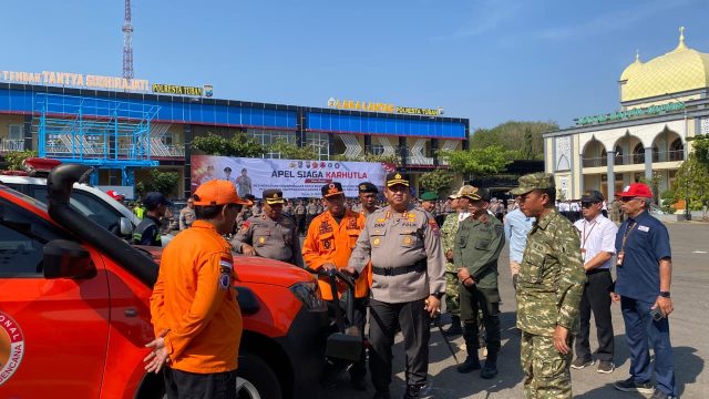 Hadapi Kemarau Panjang, Polresta Tuban bersama Instansi Lintas Sektoral Siaga Bencana Karhutla