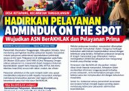 Desa ketapang Kecamatan Tanggulangin Hadirkan Pelayanan Adminduk On The Spot, Wujudkan ASN Berakhlak dan Pelayanan Prima
