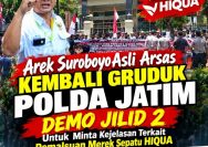 Arek Suroboyo Asli Arsas Kembali Gruduk Polda Jatim Demo Jilid 2 Untuk Minta Kejelasan Terkait Pemalsuan Merek Sepatu HIQUA